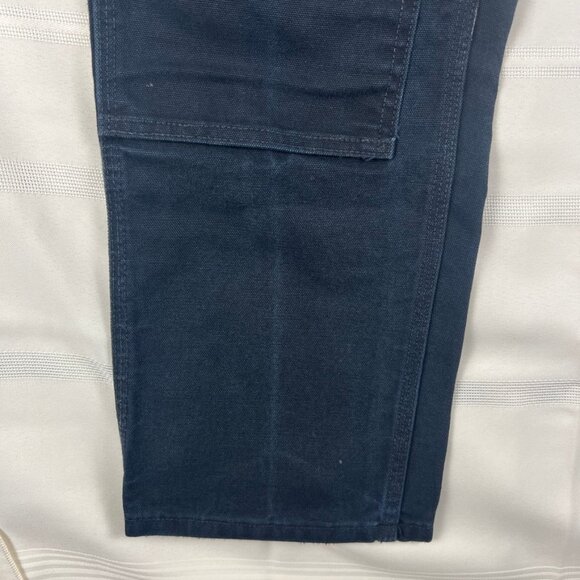 2011 Carhartt Double Knee Dungeree Fit Pants BL01 BLK 30x30 fits 28x29 measure - Picture 12 of 16